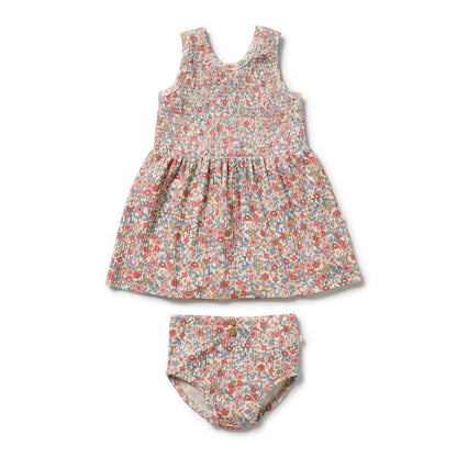 Summer Bloom Organic Dress Set - Aster & Ruby