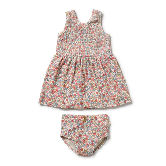 Summer Bloom Organic Dress Set - Aster & Ruby