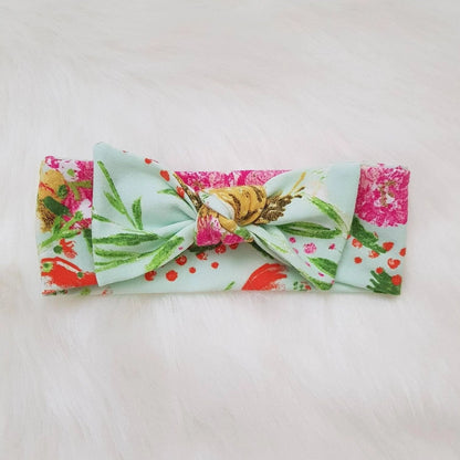 Summer Bouquet Bow Headband-Aster & Ruby