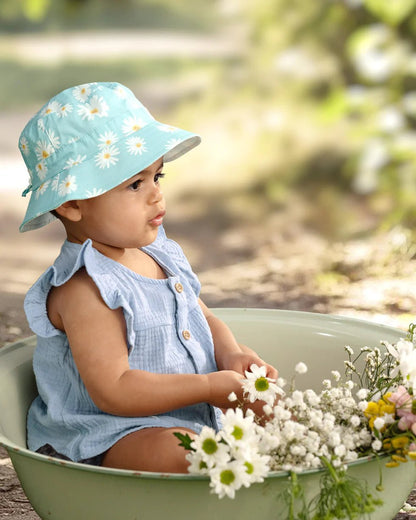 Sunhat Spell Daisy Teal - Aster & Ruby