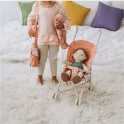Olli Ella doll accessories – Sollie Stroller Rose from Aster & Ruby