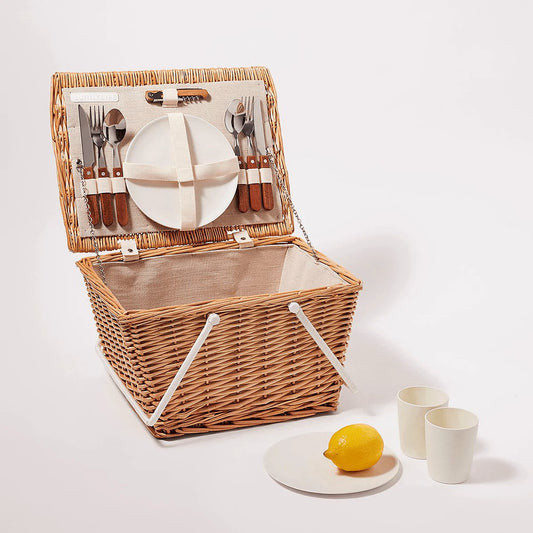 SUNNYLife Small Picnic Basket - Natural - Aster & Ruby