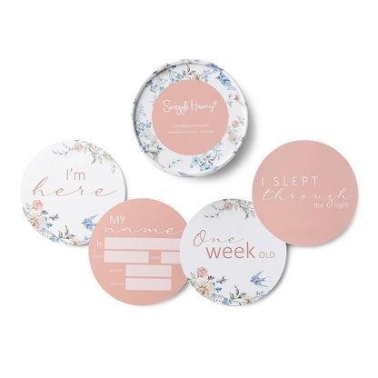 Sweet Swallows & Rosa Reversible Milestone Cards