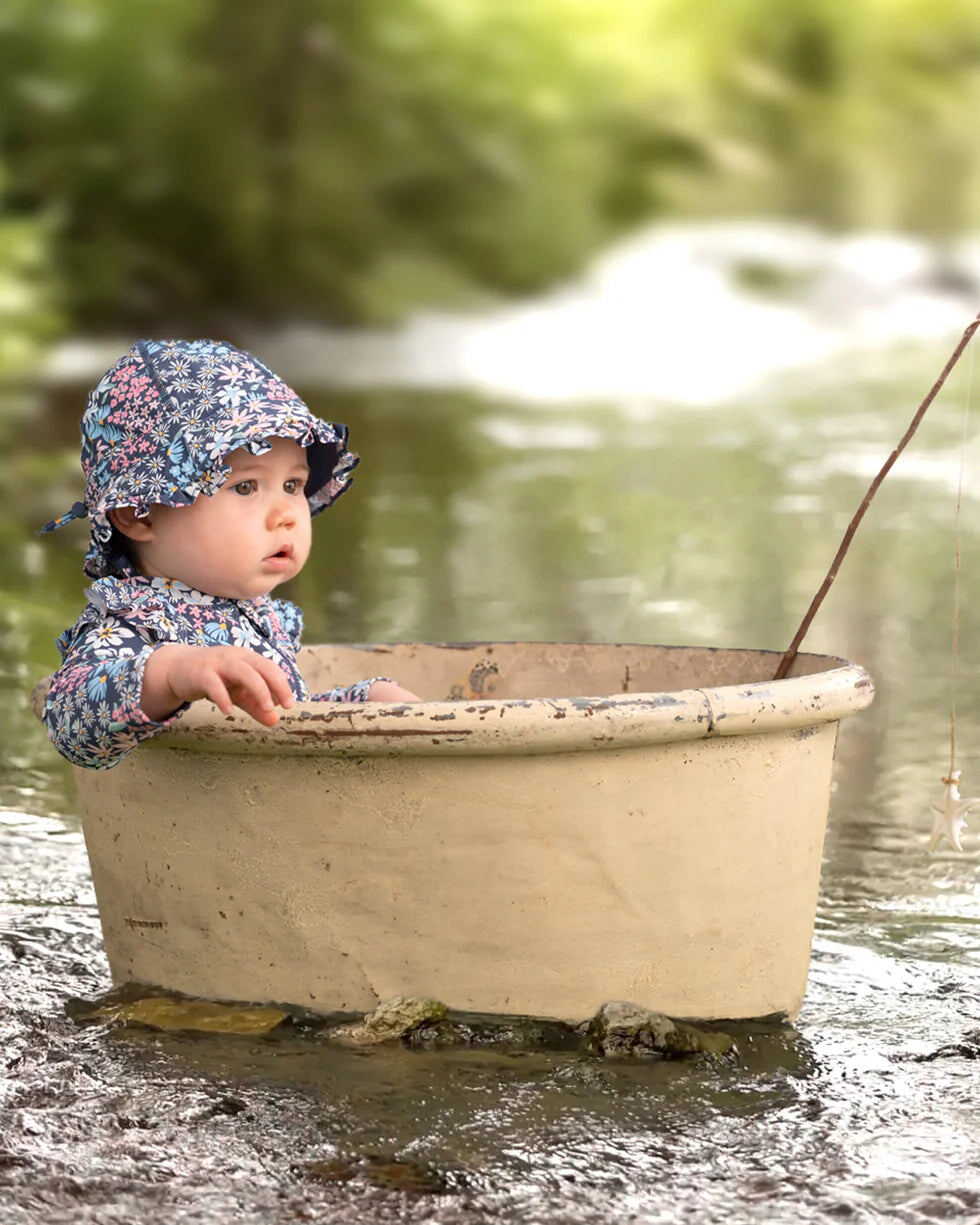 Toshi swim hat – Swim Bell Hat Ripple Wattle Dusk from Aster & Ruby