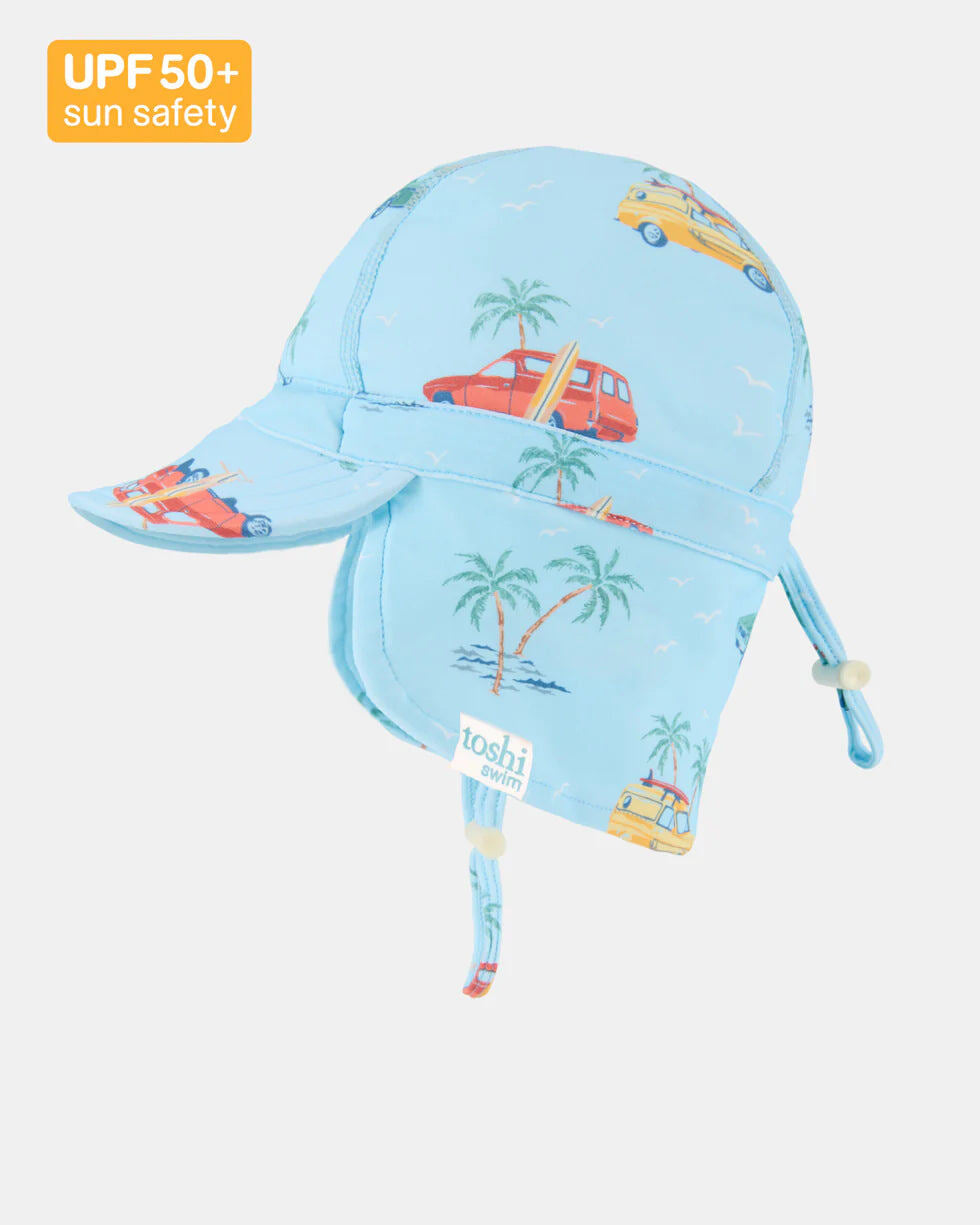 Toshi swim hat – Swim Flap Cap Paradise Swell Seekers Sky from Aster & Ruby