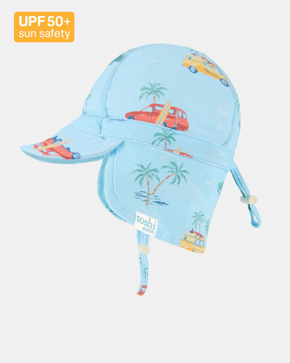 Toshi swim hat – Swim Flap Cap Paradise Swell Seekers Sky from Aster & Ruby