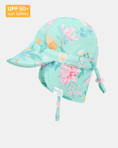 Toshi swim hat – Swim Flap Cap Paradise Waratah Mint from Aster & Ruby