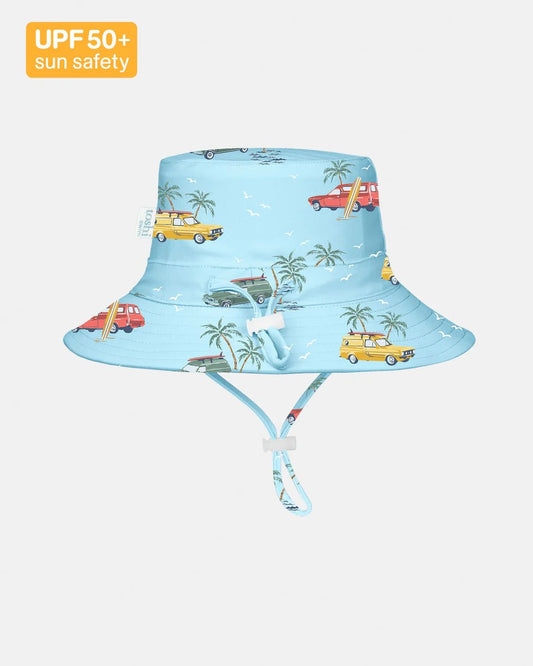 Swim Sunhat Paradise Swell Seekers Sky - Aster & Ruby