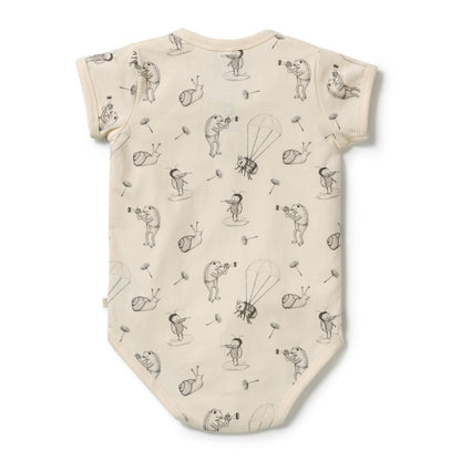 Whispering Willows Organic Henley Bodysuit