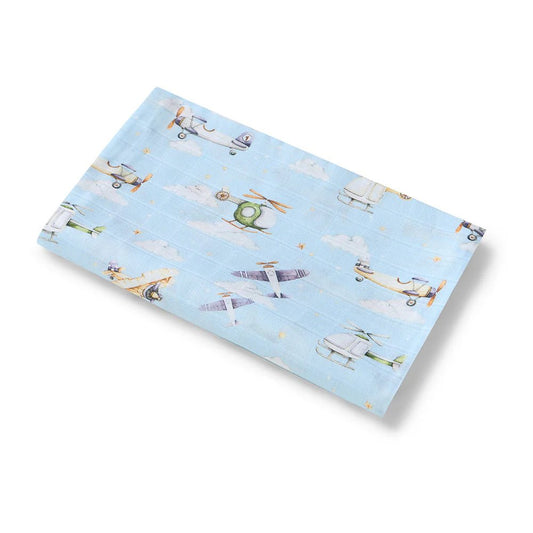 Taking Flight Organic Muslin Wrap - Aster & Ruby