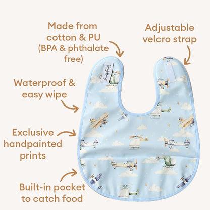 Taking Flight Snuggle Bib - Aster & Ruby