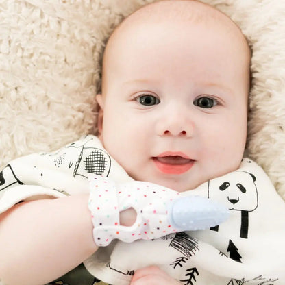 Teething Mitten Glove Rose Quartz - Aster & Ruby