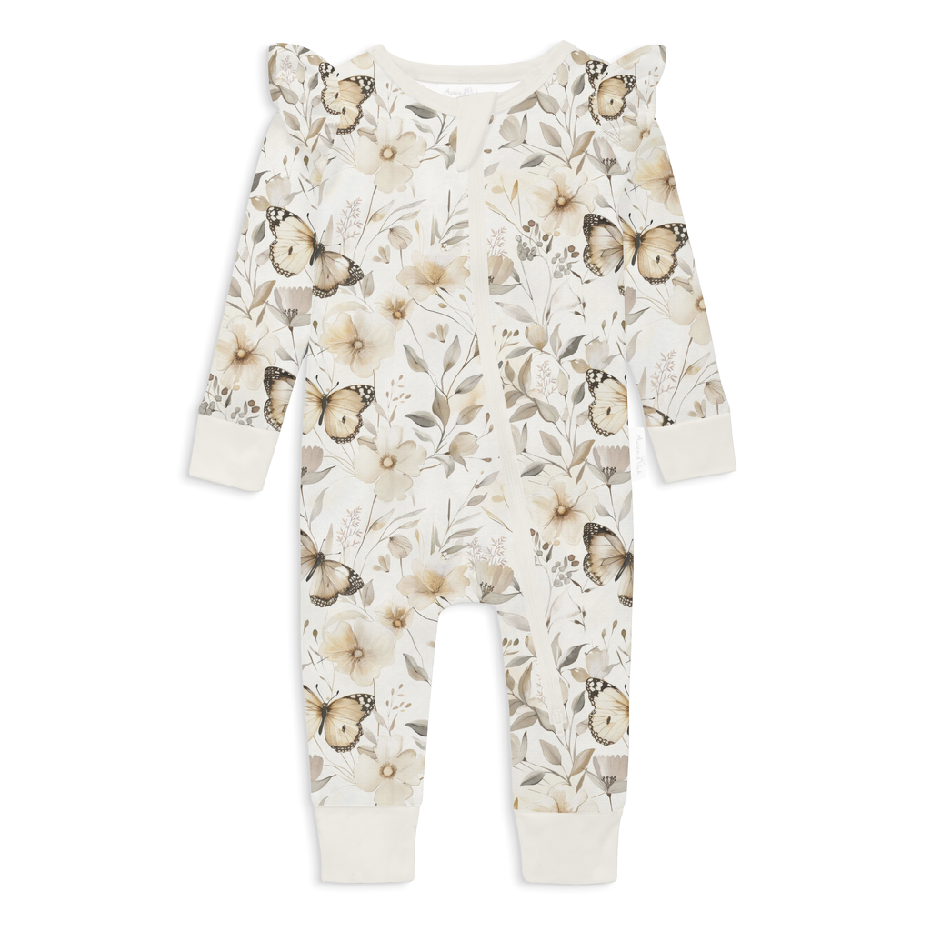 Butterfly Fields Zip Romper
