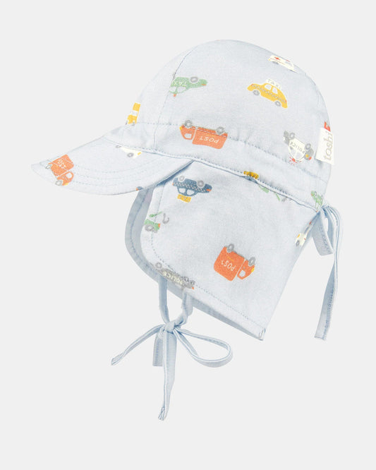 Toshi Flap Cap Bambini - Working Wheels - Aster & Ruby