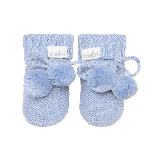 Toshi Marley Organic Booties Seabreeze-Aster & Ruby