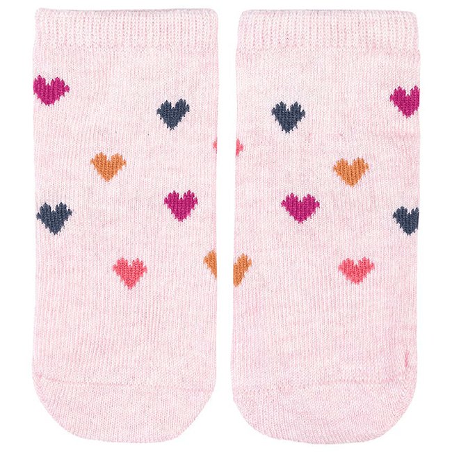 Toshi Organic Baby Socks Jaquard Hearts-Aster & Ruby