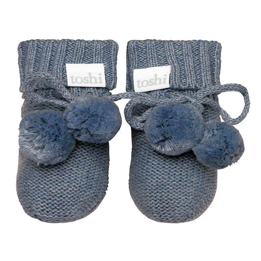 Toshi Organic Booties Marley Moonlight-Aster & Ruby