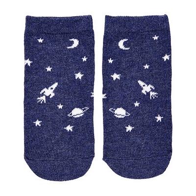 Toshi Organic Socks Intergalactic-Aster & Ruby