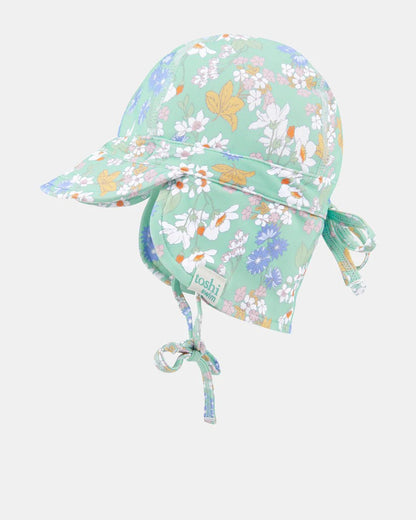 Toshi Swim Baby Flap Cap Classic - Sea Blossom - Aster & Ruby