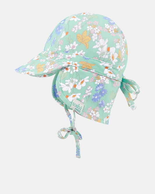 Toshi Swim Baby Flap Cap Classic - Sea Blossom - Aster & Ruby