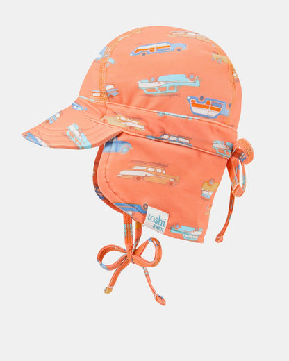 Toshi Swim Baby Flap Cap Classic - Surfs Up - Aster & Ruby