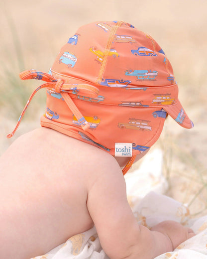 Toshi Swim Baby Flap Cap Classic - Surfs Up - Aster & Ruby