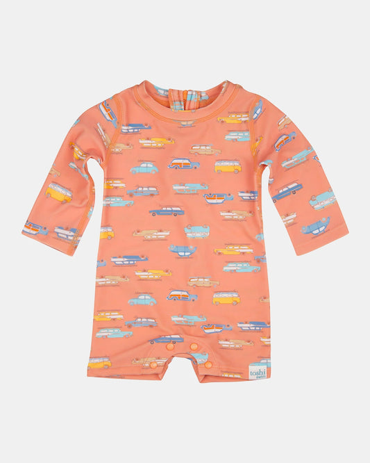 Toshi Swim Baby Onesie L/S Classic - Surfs Up - Aster & Ruby