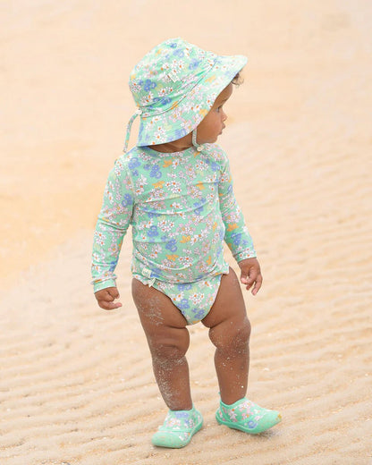 Toshi Swim Baby Sunhat Classic - Sea Blossom - Aster & Ruby