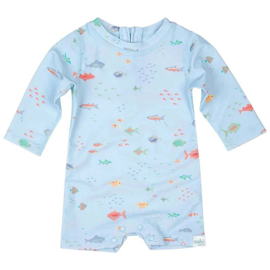 Toshi Swim Onesie Long Sleeve Reef-Aster & Ruby