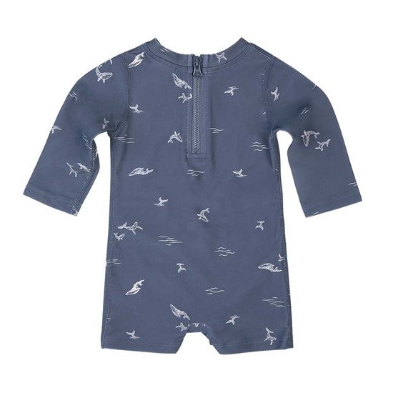 Toshi Swim Onesie Long Sleeve Whales-Aster & Ruby