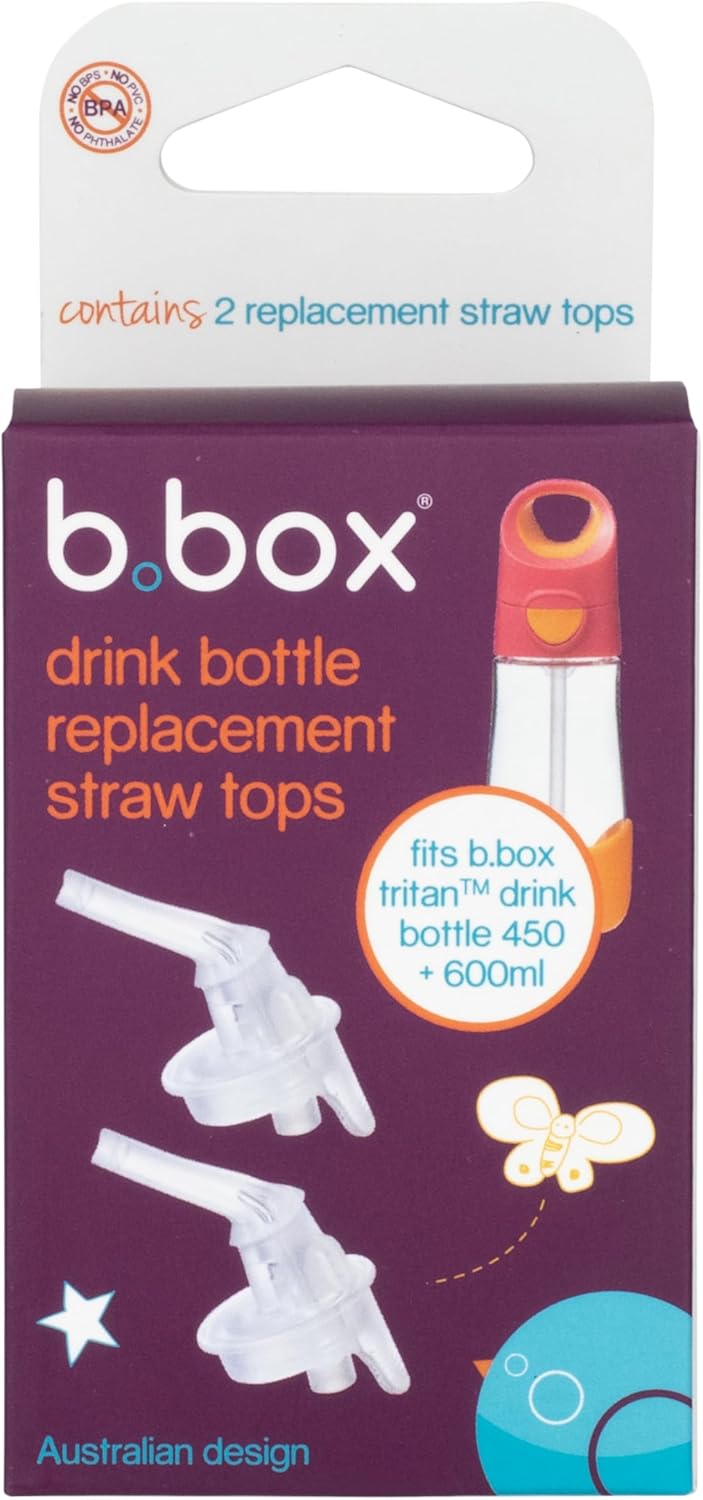 Tritan Drink Bottle Replacement Straw Top 2pk - Aster & Ruby