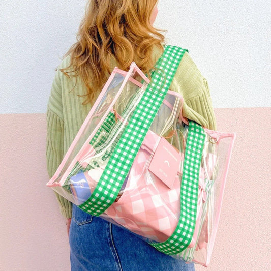 TSC Pink & Green Cheeky Tote Bag-Aster & Ruby