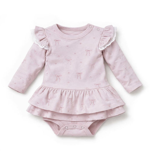 Lilly Bow Dress Onesie