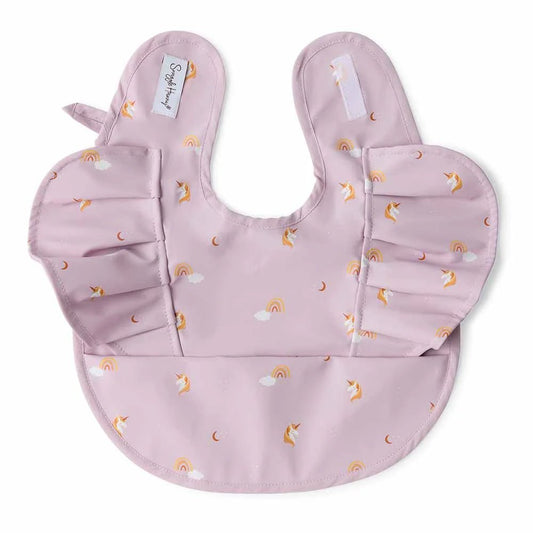 Unicorn Frill Snuggle Bib - Aster & Ruby