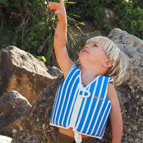 Kids Swim Vest Tino the Tiger Blue