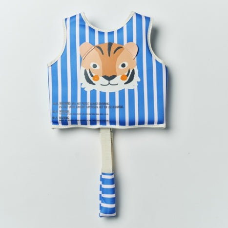 Kids Swim Vest Tino the Tiger Blue