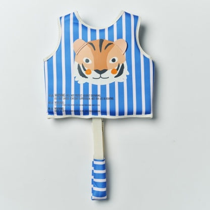 Kids Swim Vest Tino the Tiger Blue
