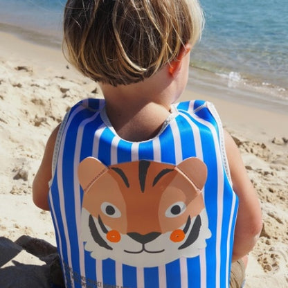 Kids Swim Vest Tino the Tiger Blue