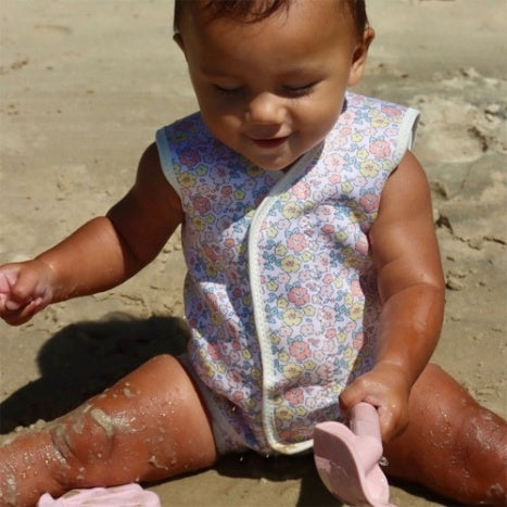 Natural Rubber Baby Wetsuit Into the Garden Ditsy Floral