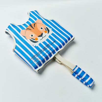 Kids Swim Vest Tino the Tiger Blue