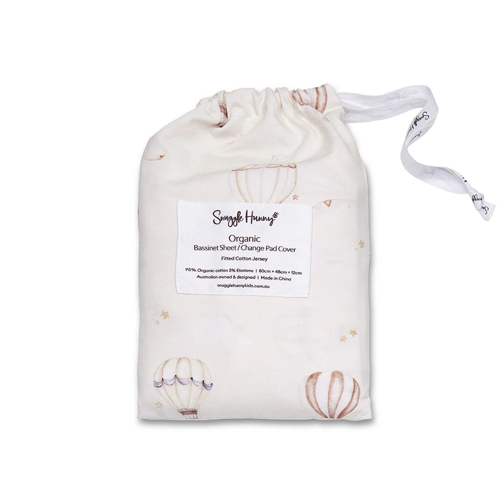 Up & Away Organic Bassinet Sheet / Change Pad Cover