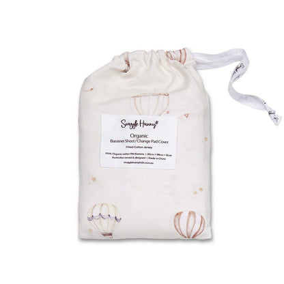Up & Away Organic Bassinet Sheet / Change Pad Cover