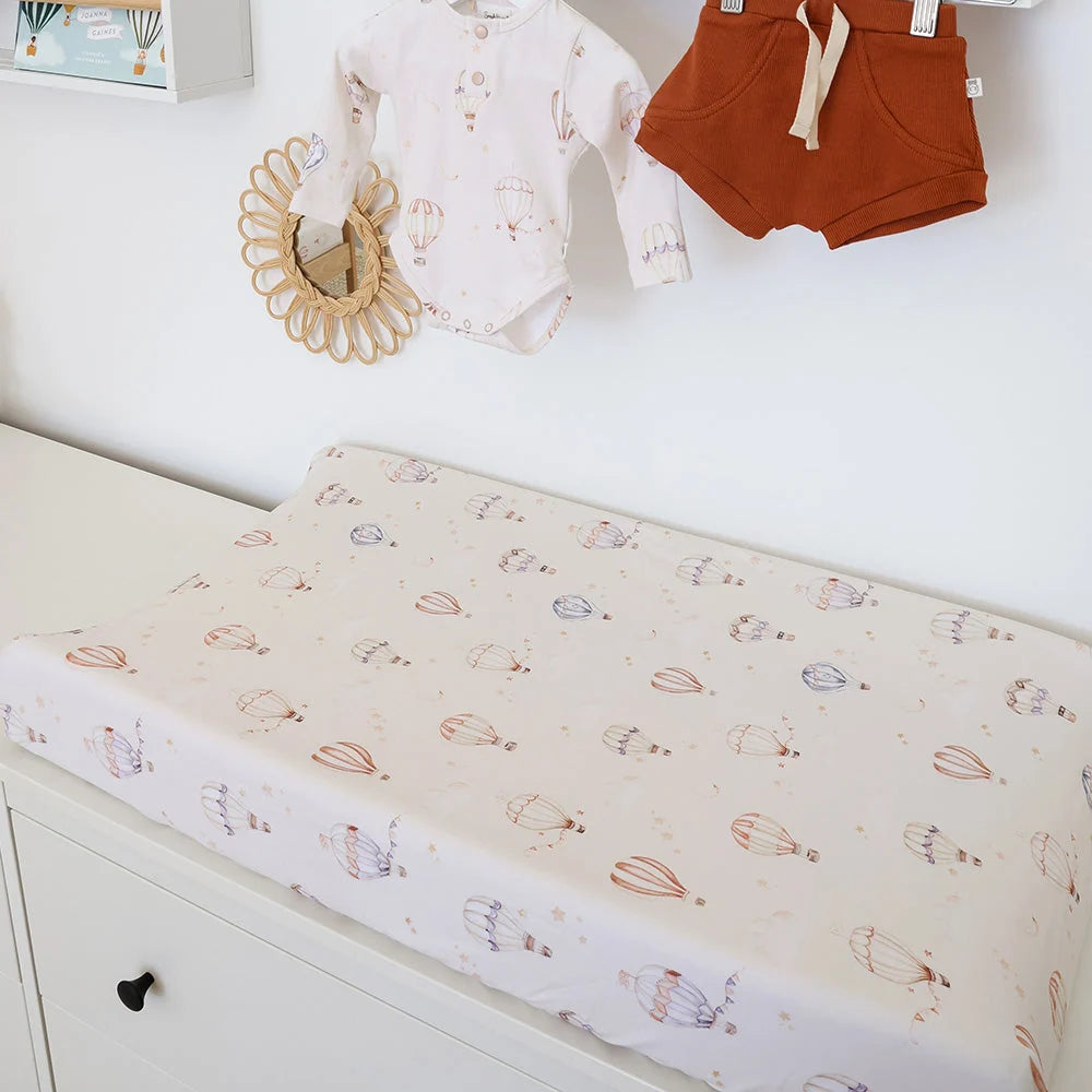 Up & Away Organic Bassinet Sheet / Change Pad Cover