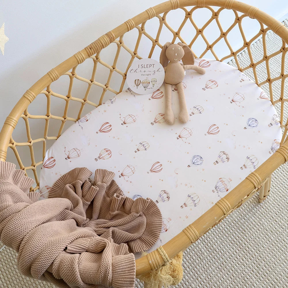 Up & Away Organic Bassinet Sheet / Change Pad Cover