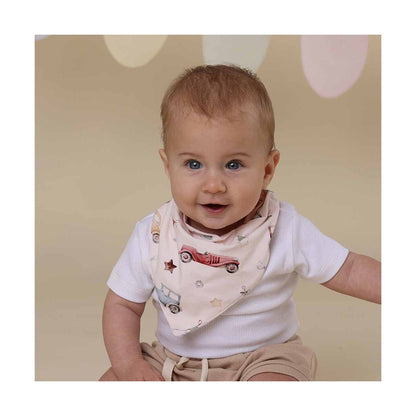 Vintage Cars Organic Dribble Bib - Aster & Ruby