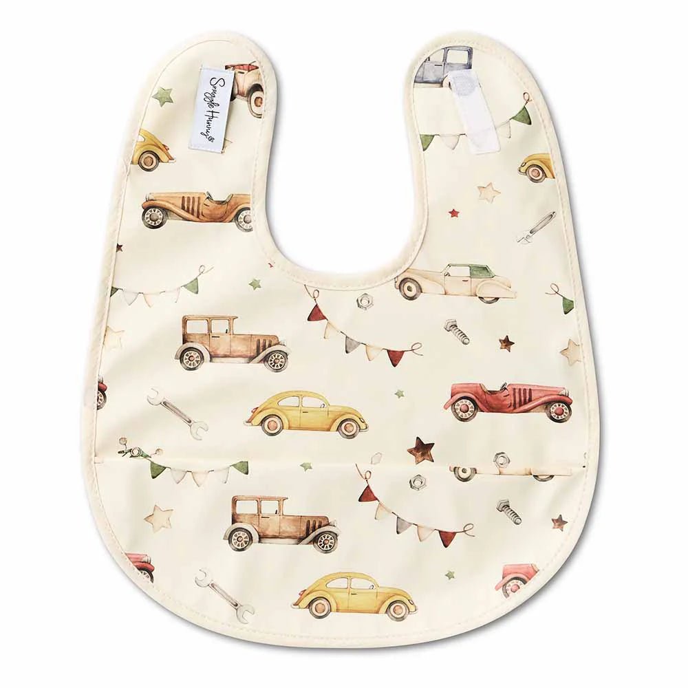 Vintage Cars Snuggle Bib - Aster & Ruby