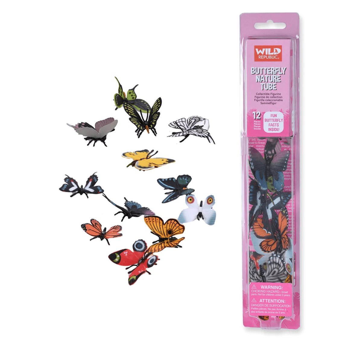 Wild Republic Nature Tube Butterfly Collection-Aster & Ruby