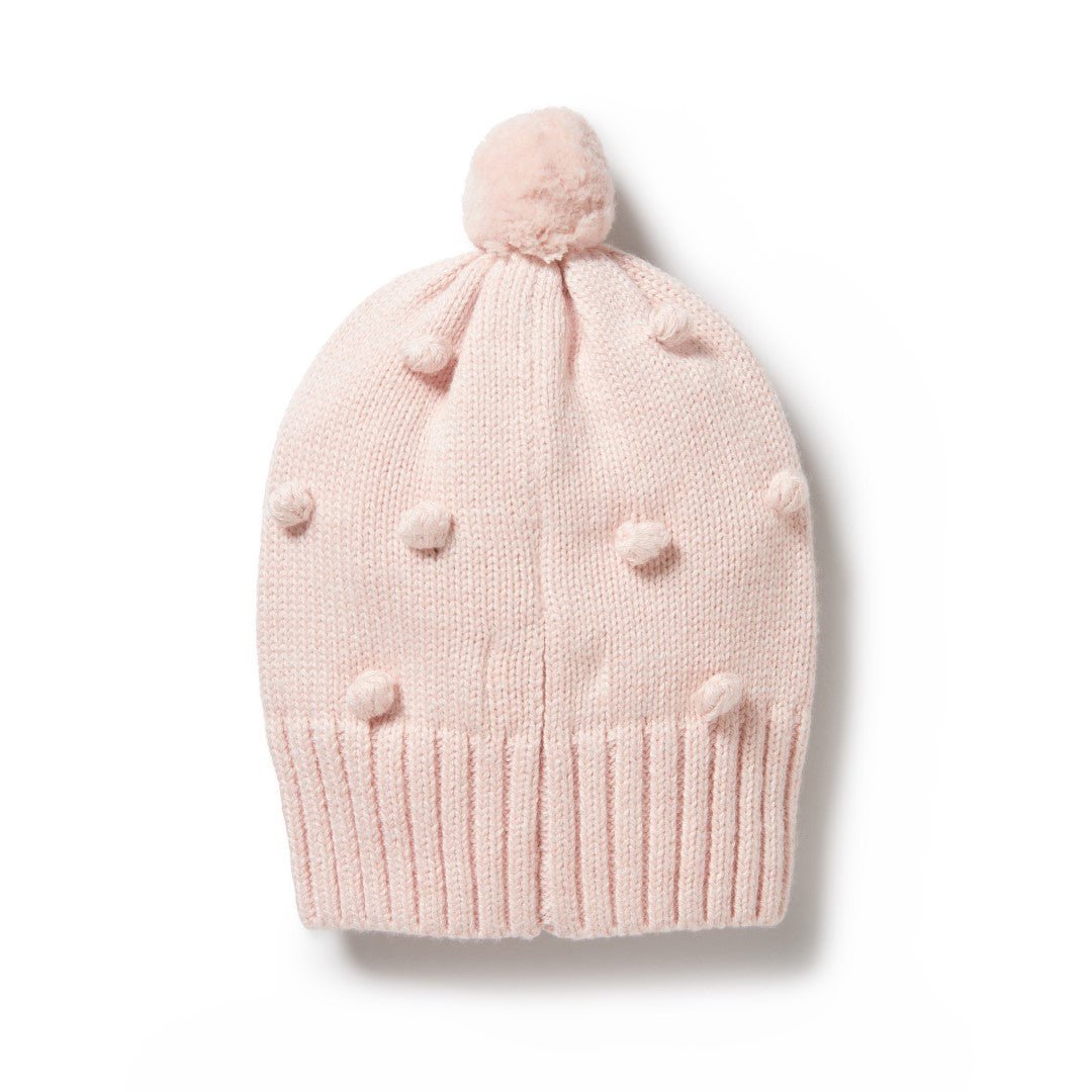 Wilson & Frenchy Knitted Bauble Hat - Pink - Aster & Ruby