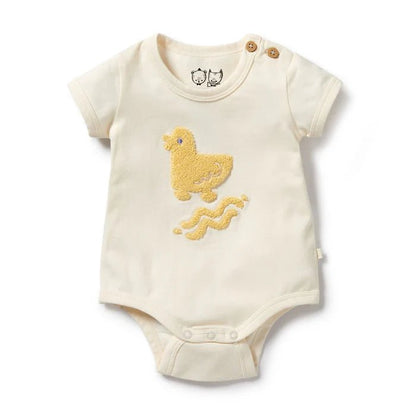 Wilson & Frenchy Organic Bodysuit - Quack - Aster & Ruby