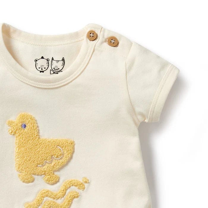 Wilson & Frenchy Organic Bodysuit - Quack - Aster & Ruby